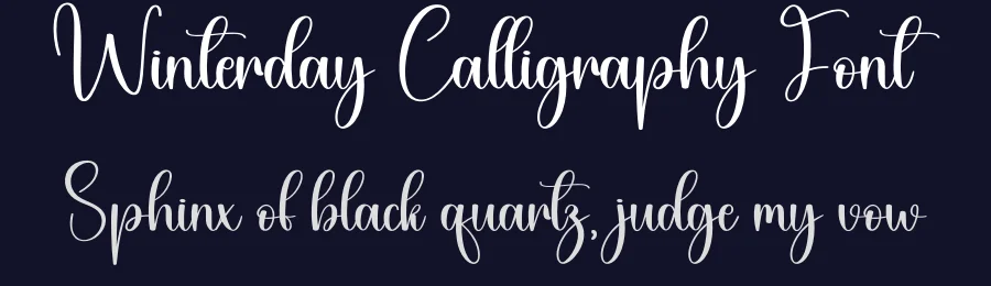 Winterday Calligraphy Font by creativeletter — Script Handwritten Font — thumbnail 2