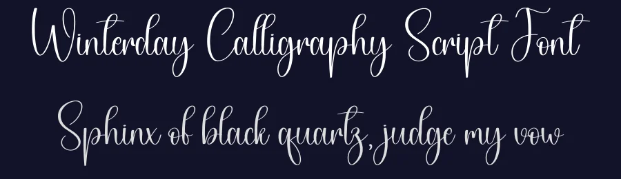 Winterday Calligraphy Script Font by creativeletter — Script Handwritten Font — thumbnail 2