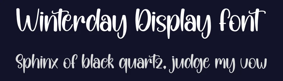 Winterday Display Font by andikastudio — Script Handwritten Font — thumbnail 2