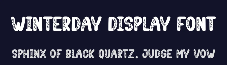 Winterday Display Font by andikastudio — Display Font — thumbnail 2