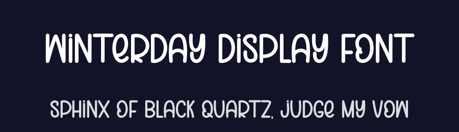 Winterday Display Font by andikastudio — Display Font — thumbnail 2