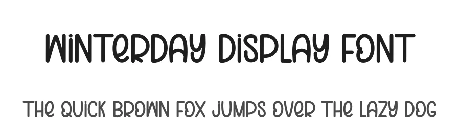Winterday Display Font by andikastudio — Display Font