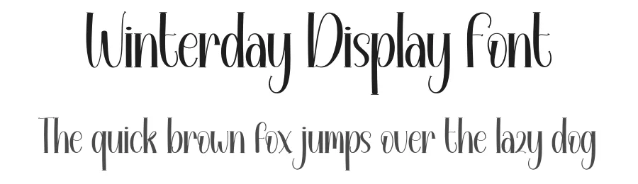 Winterday Display Font by andikastudio — Script Handwritten Font