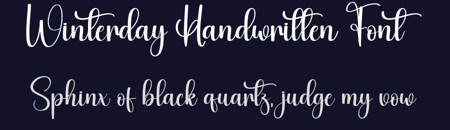 Winterday Handwritten Font by creativeletter — Script Handwritten Font — thumbnail 2