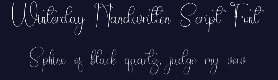 Winterday Handwritten Script Font by freshtypeink — Script Handwritten Font — thumbnail 2