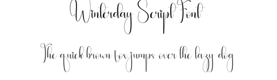 Winterday Script Font by andikastudio — Script Handwritten Font
