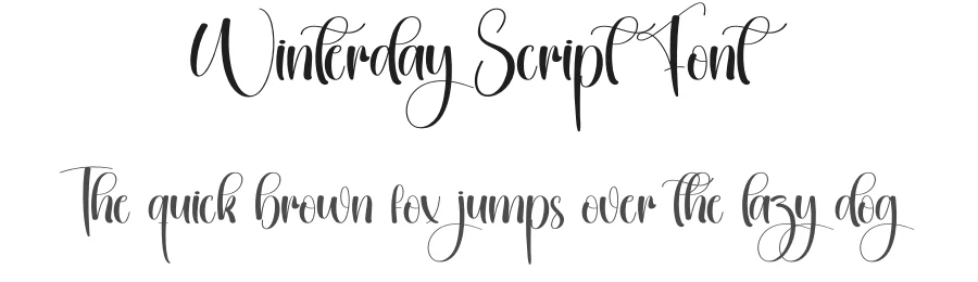 Winterday Script Font by creativeletter — Script Handwritten Font