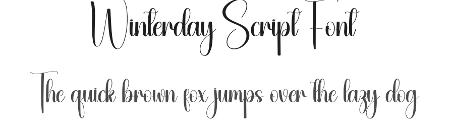 Winterday Script Font by creativeletter — Script Handwritten Font