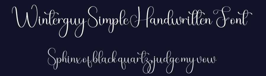 Winterguy Simple Handwritten Font by freshtypeink — Script Handwritten Font — thumbnail 2