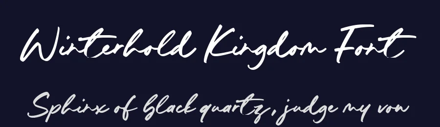 Winterhold Kingdom Font by Timur type — Script Handwritten Font — thumbnail 2