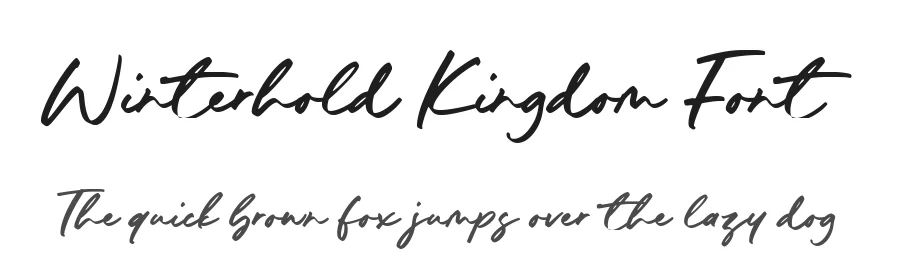 Winterhold Kingdom Font by Timur type — Script Handwritten Font