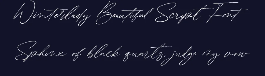 Winterlady Beautiful Script Font by balpirick — Script Handwritten Font — thumbnail 2