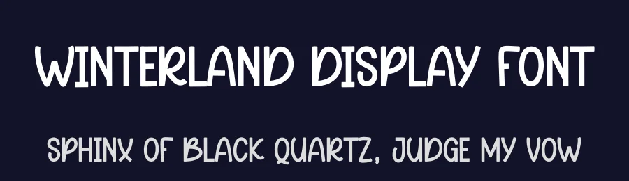 Winterland Display Font by andikastudio — Display Font — thumbnail 2