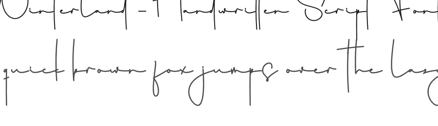 Winterland – Handwritten Script Font by creativeletter — Script Handwritten Font
