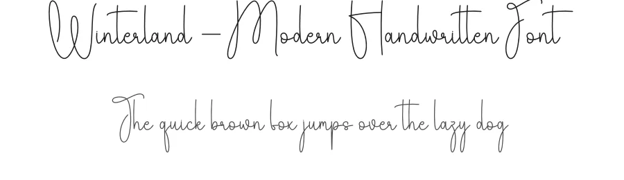 Winterland – Modern Handwritten Font by creativeletter — Script Handwritten Font