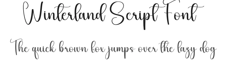Winterland Script Font by andikastudio — Script Handwritten Font