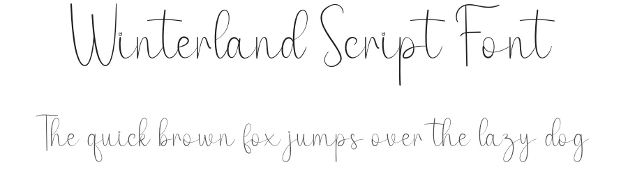 Winterland Script Font by andikastudio — Script Handwritten Font