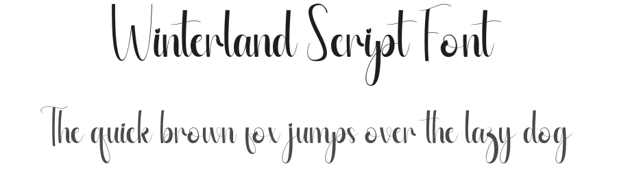 Winterland Script Font by andikastudio — Script Handwritten Font