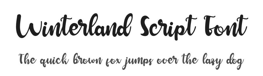 Winterland Script Font by Nuryanto Dwi — Script Handwritten Font
