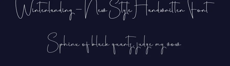 Winterlanding – New Style Handwritten Font by creativeletter — Script Handwritten Font — thumbnail 2