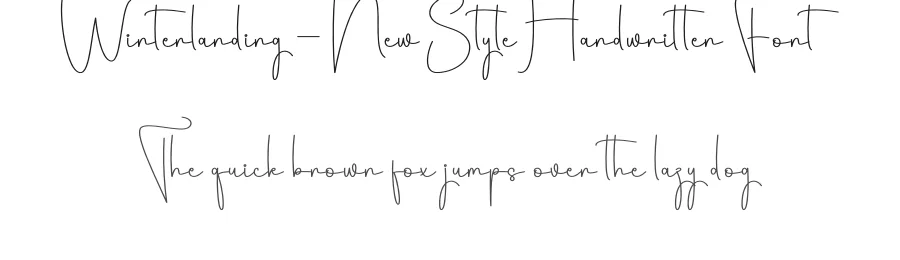 Winterlanding – New Style Handwritten Font by creativeletter — Script Handwritten Font