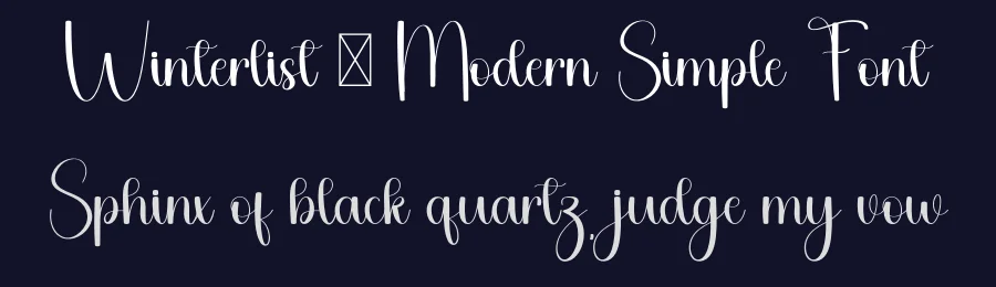 Winterlist – Modern Simple Font by freshtypeink — Script Handwritten Font — thumbnail 2