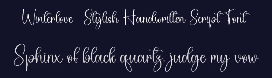Winterlove – Stylish Handwritten Script Font by creativeletter — Script Handwritten Font — thumbnail 2