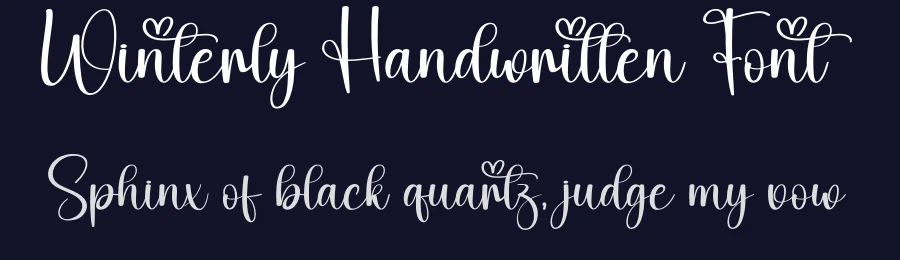 Winterly Handwritten Font by creativeletter — Script Handwritten Font — thumbnail 2