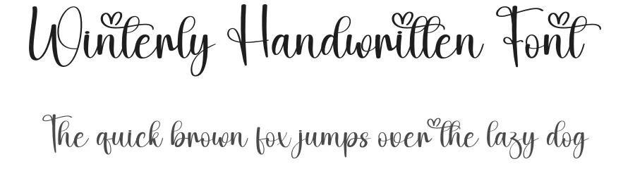 Winterly Handwritten Font by creativeletter — Script Handwritten Font