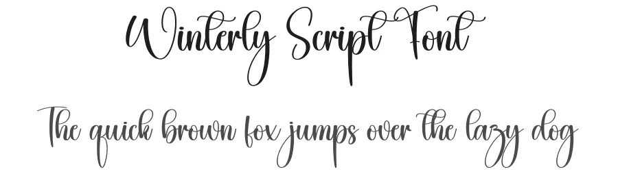 Winterly Script Font by creativeletter — Script Handwritten Font