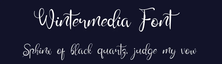 Wintermedia Font by kateengciu — Script Handwritten Font — thumbnail 2