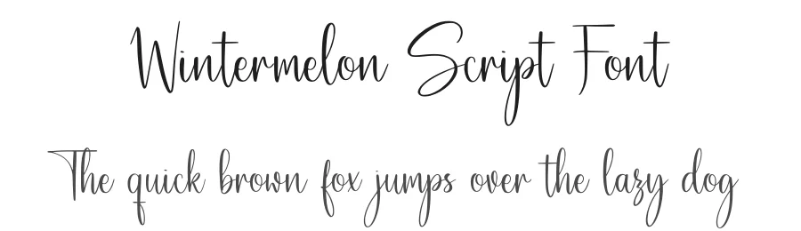 Wintermelon Script Font by Abodaniel — Script Handwritten Font