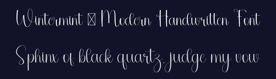 Wintermint – Modern Handwritten Font by freshtypeink — Script Handwritten Font — thumbnail 2