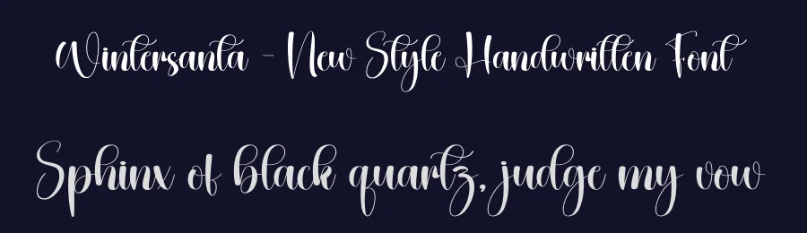Wintersanta – New Style Handwritten Font by creativeletter — Script Handwritten Font — thumbnail 2