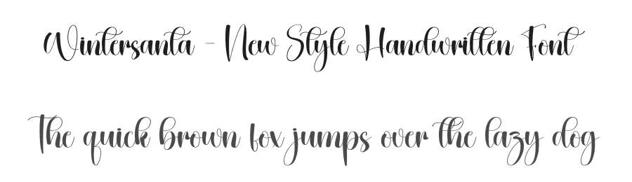 Wintersanta – New Style Handwritten Font by creativeletter — Script Handwritten Font