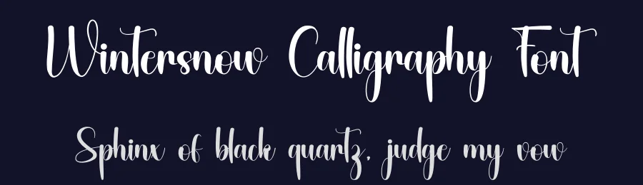 Wintersnow Calligraphy Font by inermediaSTUDIO — Script Handwritten Font — thumbnail 2