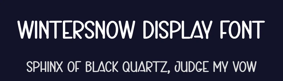 Wintersnow Display Font by andikastudio — Display Font — thumbnail 2