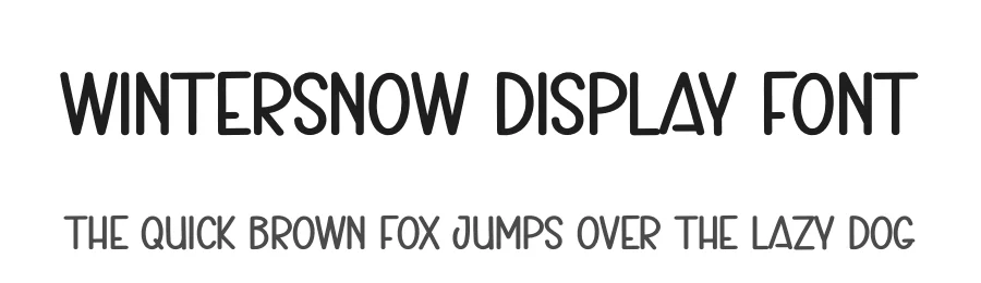 Wintersnow Display Font by andikastudio — Display Font
