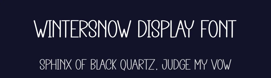 Wintersnow Display Font by andikastudio — Display Font — thumbnail 2