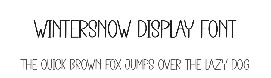 Wintersnow Display Font by andikastudio — Display Font
