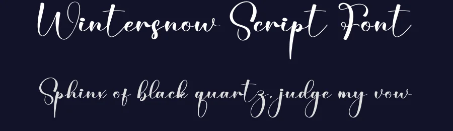 Wintersnow Script Font by creativeletter — Script Handwritten Font — thumbnail 2