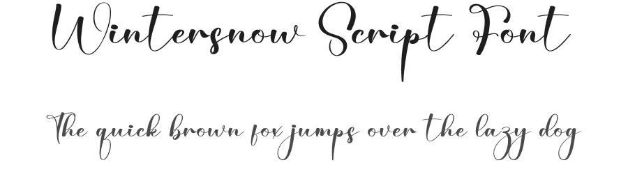 Wintersnow Script Font by creativeletter — Script Handwritten Font
