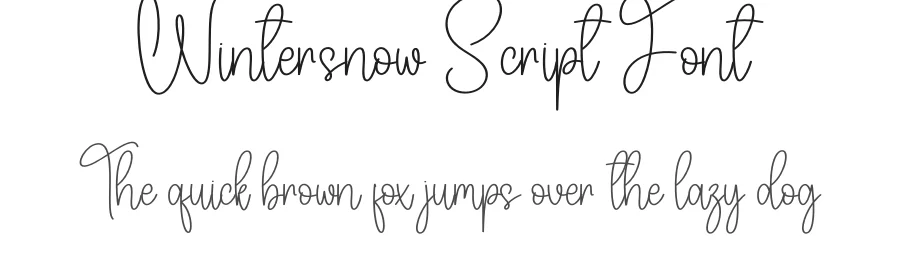 Wintersnow Script Font by andikastudio — Script Handwritten Font