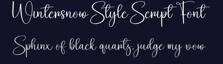 Wintersnow Style Script Font by creativeletter — Script Handwritten Font — thumbnail 2
