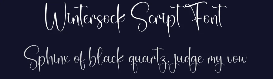 Wintersock Script Font by creativeletter — Script Handwritten Font — thumbnail 2