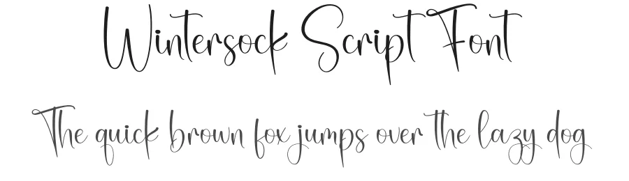 Wintersock Script Font by creativeletter — Script Handwritten Font