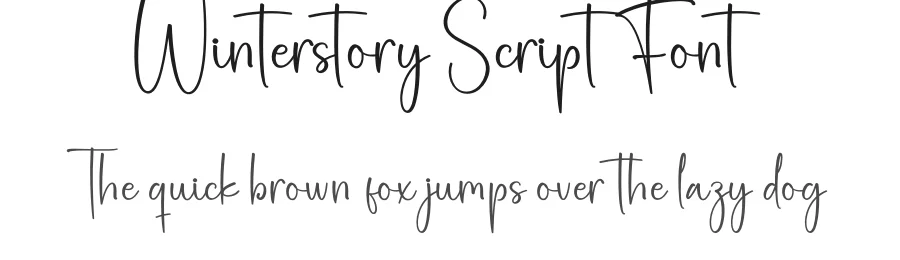 Winterstory Script Font by creativeletter — Script Handwritten Font