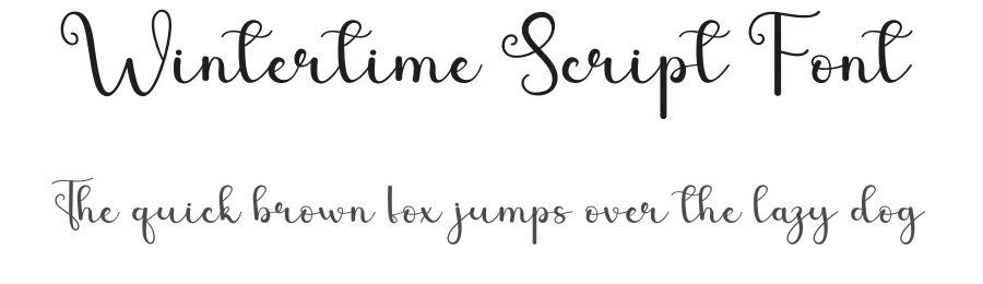 Wintertime Script Font by andikastudio — Script Handwritten Font