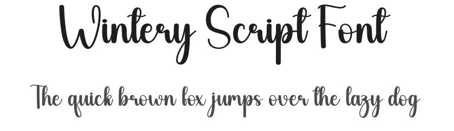 Wintery Script Font by andikastudio — Script Handwritten Font