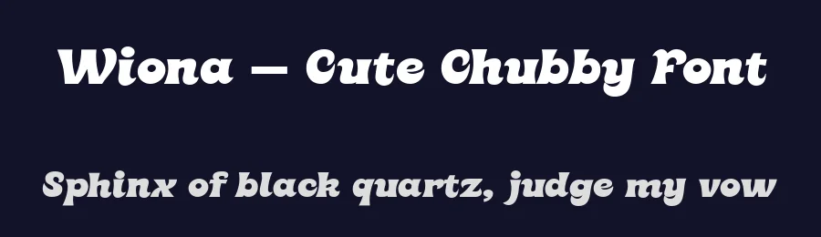 Wiona – Cute Chubby Font by Salamahtype — Display Font — thumbnail 2